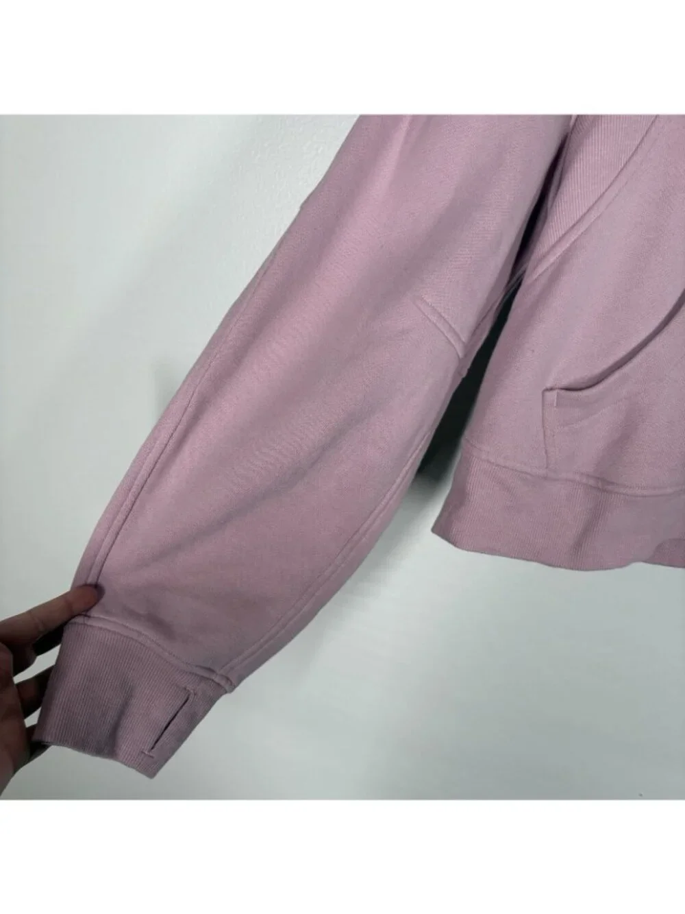 Lululemon Women XS/S Pink Peony Athletic Scuba Oversized Half-Zip Hoodie